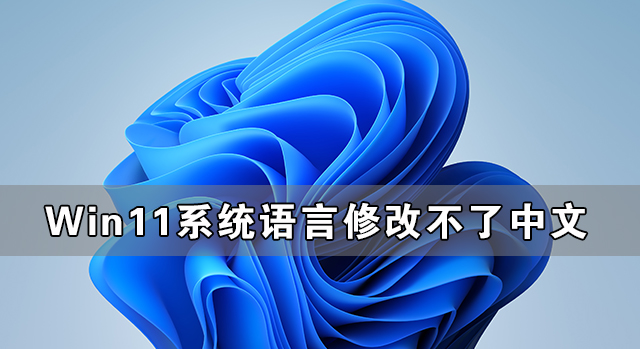 Win11系统修改不了中文语言怎么办？Win11语言设置方法