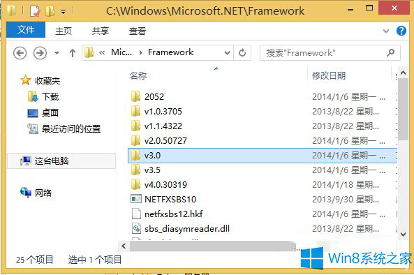 大师调解win8系统检查系统有没有安装.net framework 3.5的途径