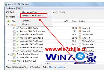 高手讲解win7系统android sdk manager无法更新的设置方案