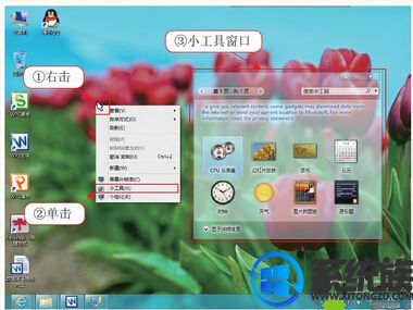 帮你win8系统电脑中小工具功能和使用的详细步骤